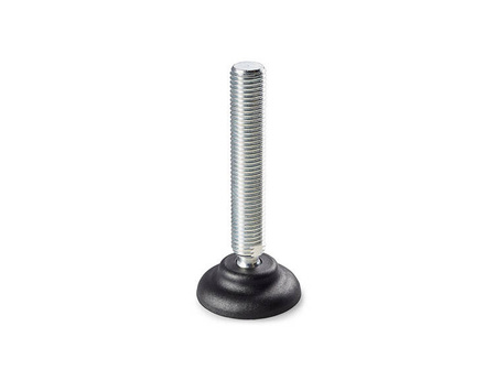 Swivel foot with a keyway in the spindle, R15 D-60mm M20