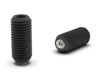 Threaded plunger with a ball, featuring high spring force and hex socket H-14mm SW-2.5 d1-M5.