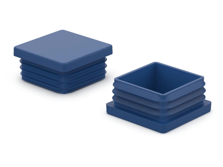 End cap for square profiles A-35mm B-35mm, 1.0mm-2.5mm, RAL5005 (signal blue)