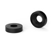 Konusförmige Unterlegscheibe für Senkkopfschrauben M3, D-8,4mm d-3,2mm h-2,2mm a-90°, Farbe Schwarz.
