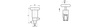 Feststellstift D-24mm d2-M12x1,75mm SW-12 d1-7mm mit Verriegelung