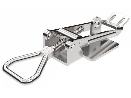 Latch with holes, Type B, galvanized steel