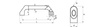 Uchwyt rurowy d-20mm L-330mm I-300mm d1-8,2mm