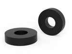 Spacer roller D-15mm d-6.4mm h-3mm made of PE, color black