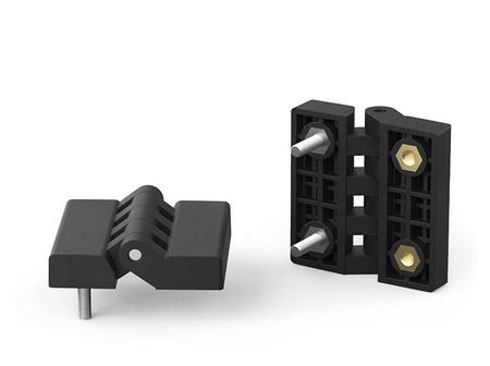 Zawias z tulejami i trzpieniami gwintowanymi A-95mm Ia-60mm M8 x 20mm
