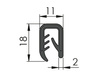 PVC edge guard, 11x18mm, 4.0-6.0mm, 100m