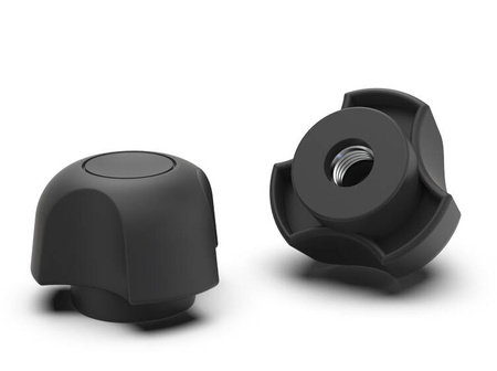 Tříramenný knoflík s vestavěnou maticí D-31mm M8