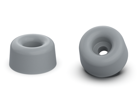 Klouzající podložka našroubovatelná D-19,0mm H-13mm d1-4,0mm, gumová šedá