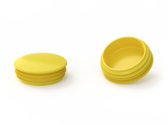 Zaślepka do profili okrągłych D-23mm, 1,0mm-2,5mm, kolor żółty siarkowy (RAL1016)