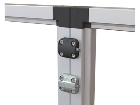 Verbinder für Sektionen 50x50mm schwarz