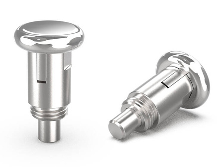 Locating pin D-24mm d2-M12x1.00mm SW-12 d1-7mm with lock, stainless steel