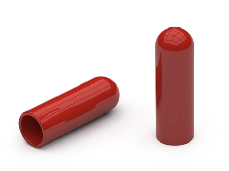 Překryvná krytka z PVC (měkké cca 70° Shore A) A-8mm L-30,0mm, barva černá