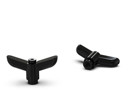 Flügelmutter aus Zinklegierung, verstellbar, mit Gewindebuchse D-50mm M4.