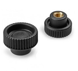 Knurled knob with threaded bushing D-32mm M10