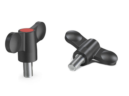 Flügelmutter mit Gewindestift D-55mm M8