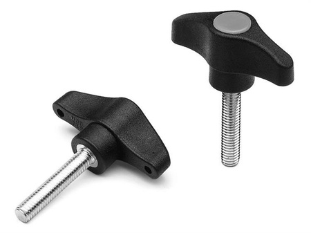 EUROMODEL butterfly knob with threaded spindle A-67mm M8 x 30mm