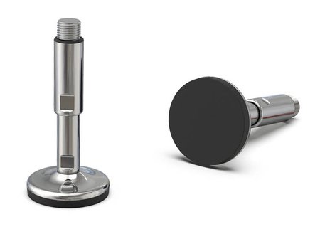 Verstellbarer Fuß, hygienisch, rutschfest, D-100mm, M20 x 150mm