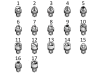 Kompresní zámek tvarový 21,5 mm, Dvoukřídlý 3, 20,0/45