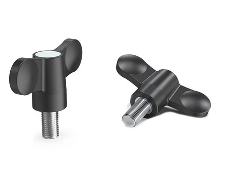 Flügelknopf mit Gewindestift D-70mm M8