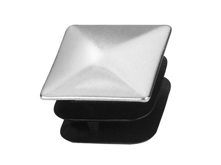 Abdeckkappe mit Metallaufsatz für quadratische Profile D-20x20mm, 1,5mm-2,0mm.