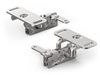 Rotary latch with a perpendicular lever, with an anti-vibration bushing, two-stage latch, 6.2mm mounting hole, right version, plate with handle.