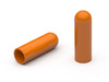 PVC-Schutzkappe (weich, ca. 70° Shore A) A-10,0mm L-40mm, RAL2000 (hellorange)
