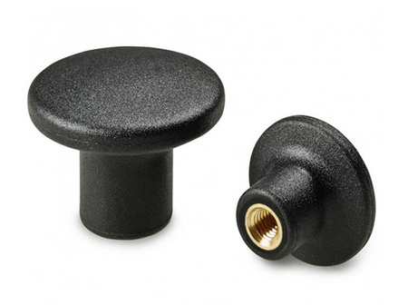 Mushroom knob with threaded bushing D-32mm M6