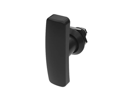 Quarter-turn latch with T-handle, non-locking, black 4/45