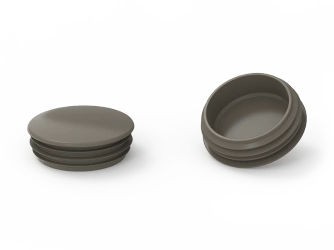 Zaślepka do profili okrągłych D-25mm, 1,0mm-2,5mm, NCS6005 (szary)