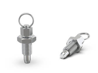 Stainless steel locating pin with a D-18mm M8 pull ring