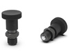 Hřídel určující D-25mm d2-M12x1,5mm SW-17 d1-6mm s hřídelem z nerezové oceli a zámkem