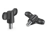 Flügelknopf mit Gewindestift D-55mm M8