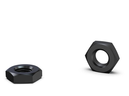 Kontermutter M10x1,0mm, DIN439, schwarz