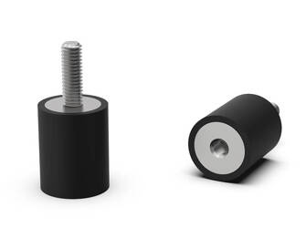 Wibroizolator typ B; 45ShA; A=20 B=25;  M6x10 - M6