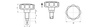 Fixierstift D-55mm d1-M10x1,0mm d2-5mm mit Sternenknauf