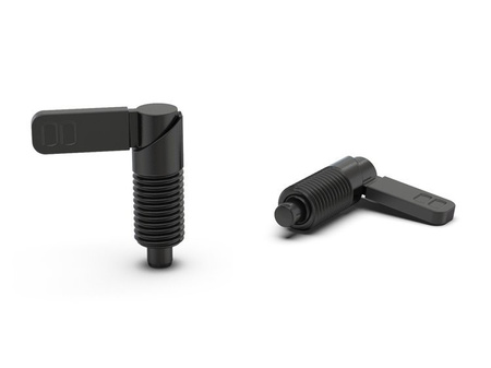 Trzpień ustalający D-37mm d2-M20x1,5mm d1-10mm z dźwignią