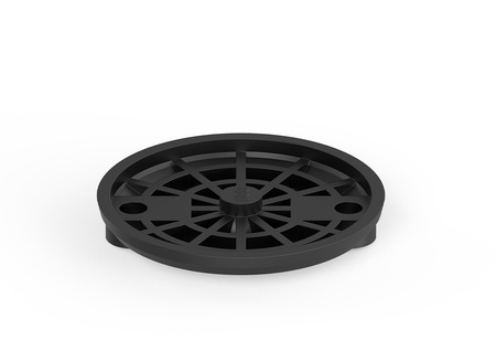 Swivel foot plate with mounting holes, D-80mm H-18mm 900kg