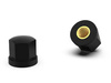 Hexagonal knob with threaded bushing D-12mm M6