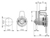 Formschloss 21,5 mm, Nut, 20,0/45