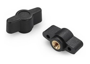 Flügelmutter mit Gewindehülse D-28mm M6