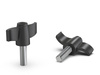 Flügelknopf mit Gewindestift D-45mm M8x30mm