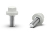 Sechskantknopf mit Gewindestift D-14mm M5 x 12mm GRAU
