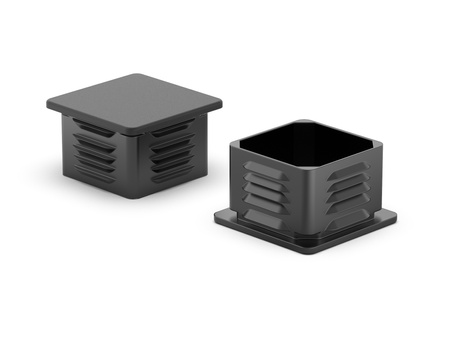 Abdeckkappe für Quadratprofile A-30mm B-30mm, 1,0mm-2,5mm, RAL7016 (dunkelgrau)