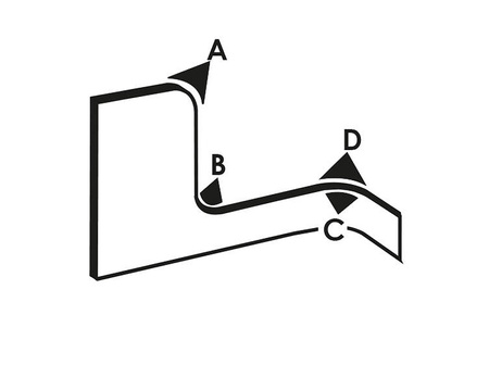 EPDM edge gasket, upper fin, 1.0-2.0mm, 2x50m