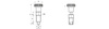 Stellstift D-21mm d2-M12x1,5mm SW-12 d1-8mm mit einem Stift aus vernickeltem Stahl.
