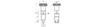 Fixierstift D-21mm d2-M12x1,5mm SW-12 d1-8mm mit Verriegelung, INOX