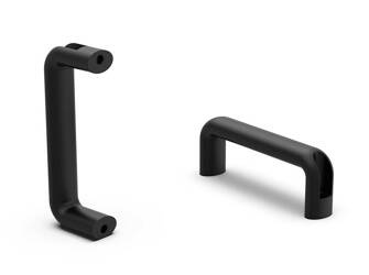 Hliníková tyčová rukojeť s průchozími otvory L-210mm I-196mm d1-6,4mm