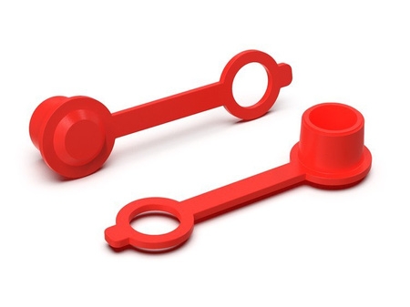 Cap for grease nipple with cover - Red