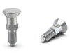 Feststellstift mit Verriegelung, mit Feingewinde, aus verzinktem Stahl D-27,5; d1-6; SW-14.