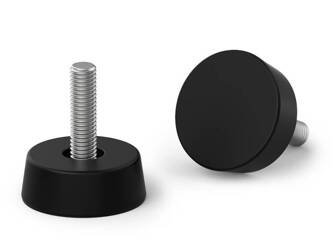 Gummifuss fest D-39mm M10 x 98mm